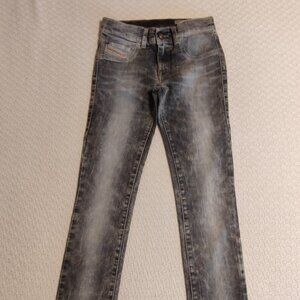 Diesel Women's Jeans Sz 27 LIVIER Stretch Super Slim Jeggings Low Waist Gray